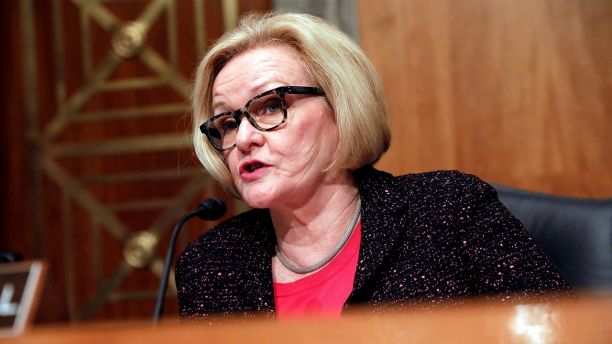 Ranking Member Sen. Claire McCaskill (D-MO) speaks prior to Homeland Security Secretary John Kelly testifying before a Senate Homeland Security and Governmental Affairs hearing on border security on Capitol Hill in Washington, D.C., U.S., April 5, 2017. REUTERS/Aaron P. Bernstein - RC1ED5BECBF0