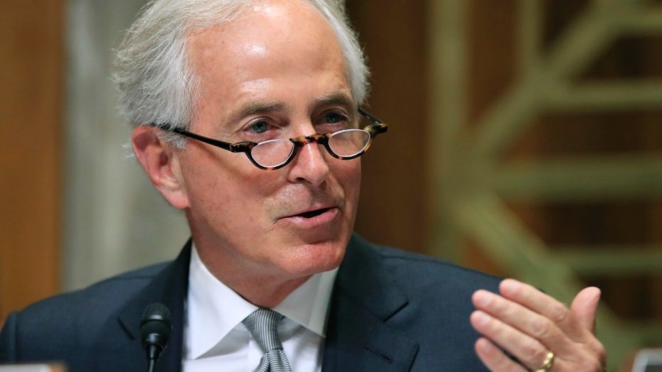 Sen. Bob Corker, R-Tenn., speaks during a Senate Foreign Relations Committee hearing on