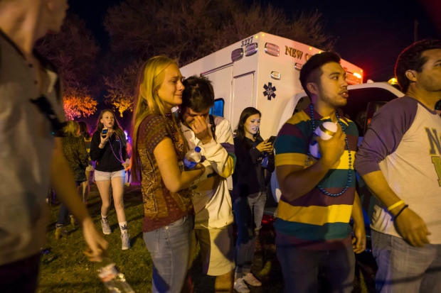 Mardi Gras Car Hits Crowd