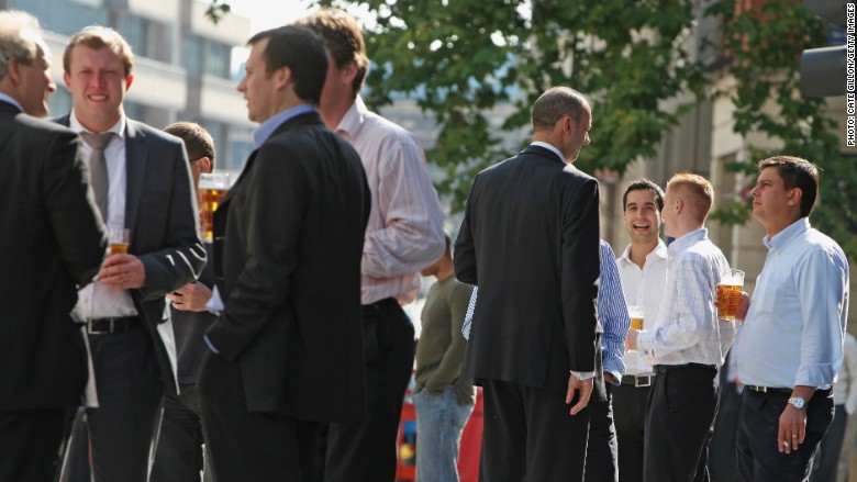 bankers drinking