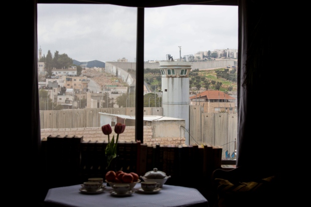 APTOPIX Palestinians Banksy