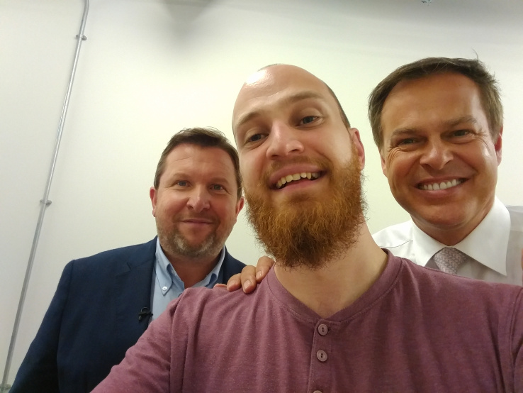 Left to right: Nick Jenkins, John Kershaw, Peter Jones