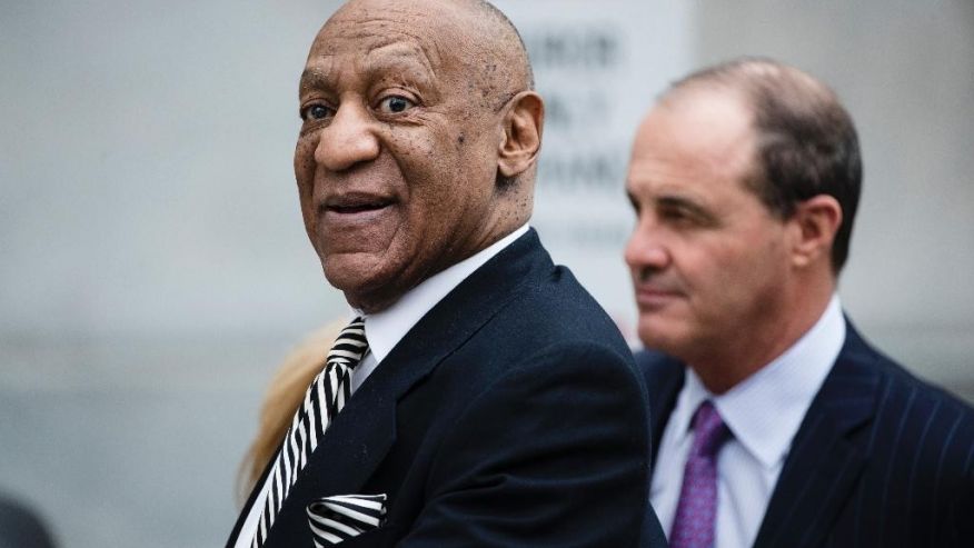 FILE - In this April 3, 2017 file photo, Bill Cosby departs the Montgomery County Courthouse after a pretrial hearing in his sexual assault case in Norristown, Pa. Cosby's