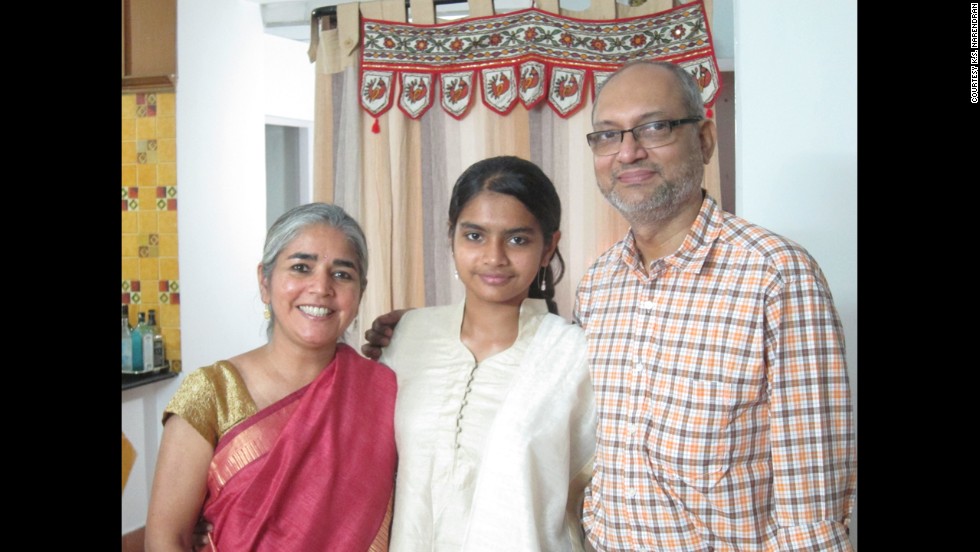 Chandrika Sharma, left, was on Flight 370; her daughter Meghna and husband K.S. Narendran wait patiently, trying to manage their anxiety and longing for her return.