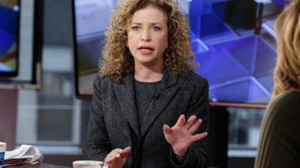 Democratic National Committee Chair, Rep Debbie Wasserman Schultz, D-Fla., is interviewed in New York. Wasserman Schultz is literally getting a run for her money by her South Florida primary opponent, Tim Canova ,thanks to Democratic presidential candidate Bernie Sanders. (AP Photo/Richard Drew, File)