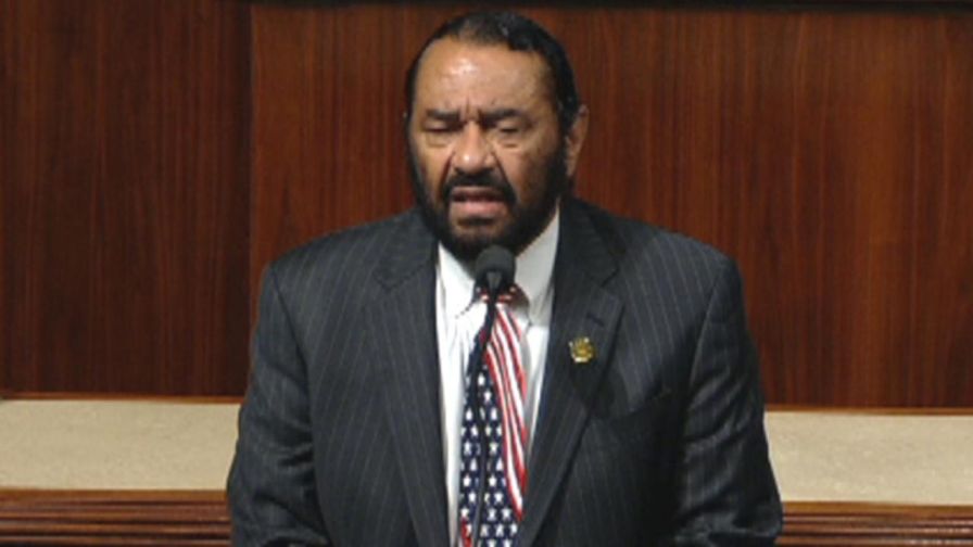 Raw video: Democratic representative from Texas takes to House floor to file articles of impeachment against Donald Trump, forcing vote