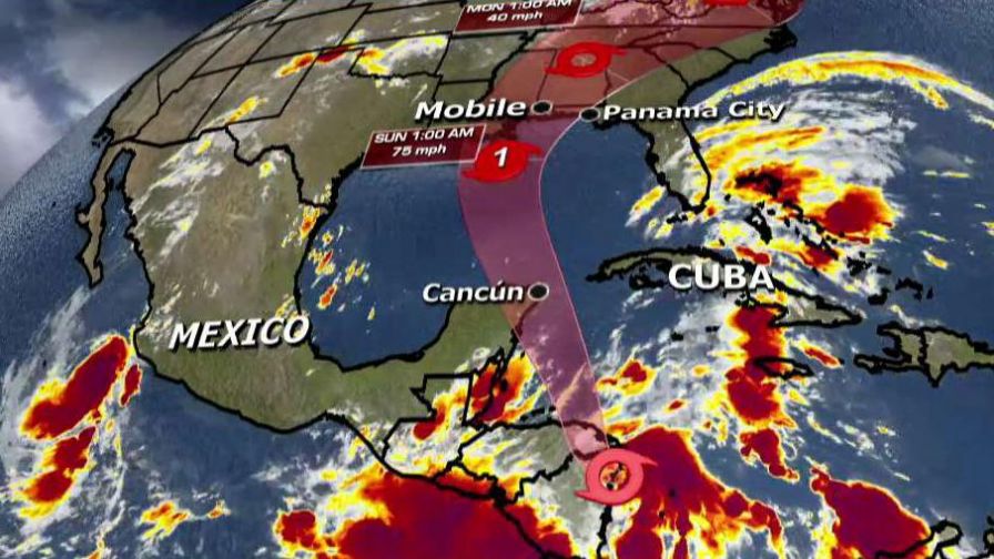 Storm heads north up Mexico's coast.