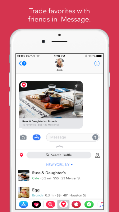 Truffle iMessage