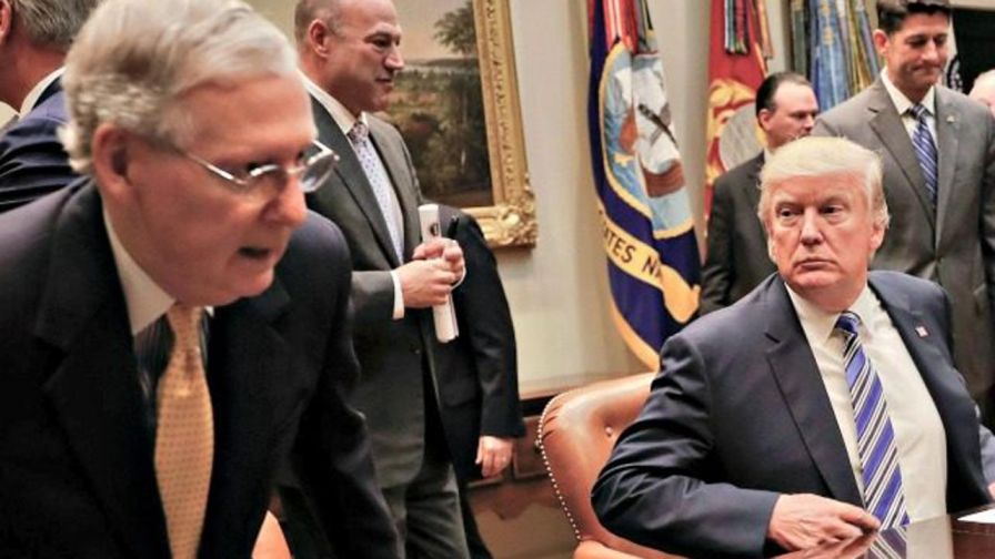 President expresses his frustration with the Senate majority leader