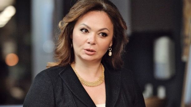 In this photo taken on Tuesday, Nov. 8, 2016, Kremlin-linked lawyer Natalia Veselnitskaya speaks to a journalist in Moscow, Russia.  President Donald Trump's eldest son changed his account of the meeting he had with a Russian lawyer during the 2016 campaign over the weekend, saying Sunday July 9, 2017, that Natalia Veselnitskaya told him she had information about Clinton. A statement from Donald Trump Jr. one day earlier made no mention of Clinton. (Yury Martyanov /Kommersant Photo via AP) RUSSIA OUT