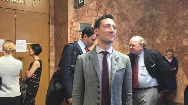 Anti-abortion activist David Daleiden, waits outside Superior Court in San Francisco, California, U.S., May 3, 2017.  REUTERS/Lisa Fernandez - RTS151VV