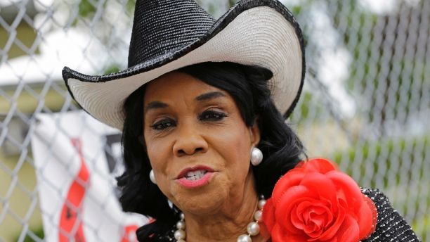 Rep. Frederica Wilson, D-Fla., talks to reporters, Wednesday, Oct. 18, 2017, in Miami Gardens, Fla. Wilson is standing by her statement that President Donald Trump told Myeshia Johnson, the widow of Sgt. La David Johnson killed in an ambush in Niger, that her husband 