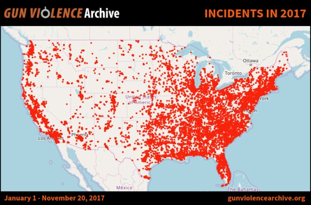 U.S. gun violence, 2017