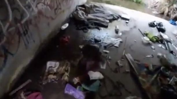 Homeless storm drain 1