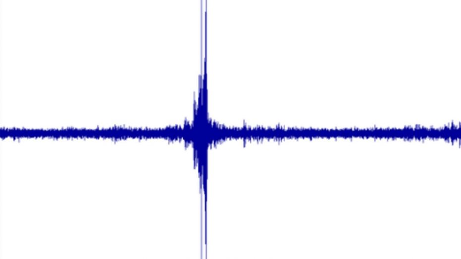 This sound graph from the U.S. Geological Survey near Centreville, Ala.