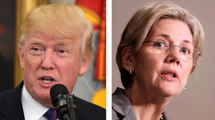 President makes Pocahontas joke during event to salute World War II code talkers.