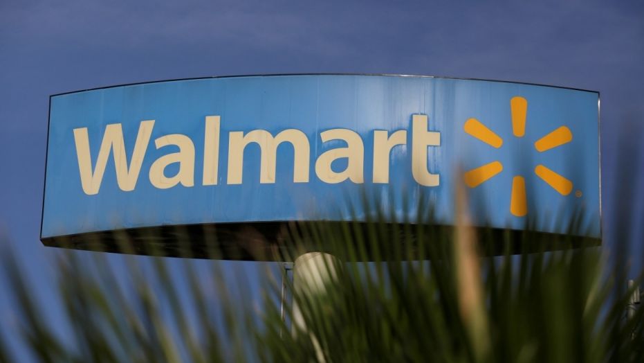 A Walmart sign is pictured outside a store in Monterrey, Mexico, April 26, 2017.