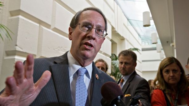 FILE - In this July 10, 2013, file photo House Judiciary Committee Chairman Bob Goodlatte,R-Va., speaks with reporters after House Republicans worked on an approach to immigration reform in a closed-door meeting at the Capitol in Washington. A central question is whether the 11 million immigrants already in the US illegally should get a path to citizenship.