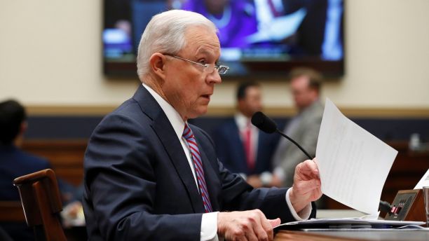 Attorney General Jeff Sessions speaks during a House Judiciary Committee hearing on Capitol Hill, Tuesday, Nov. 14, 2017 in Washington. (AP Photo/Alex Brandon)