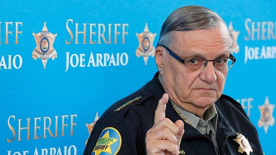 Joe Arpaio, a former sheriff of Maricopa County, Ariz., is being sued by the son and former daughter-in-law of U.S. Sen. Jeff Flake, R-Ariz.