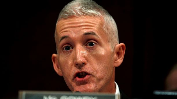 FILE PHOTO: House Intelligence Committee member Rep. Trey Gowdy (R-SC) questions former CIA director John Brennan during a hearing on Russian active measures during the 2016 election campaign in the U.S. Capitol in Washington, U.S., May 23, 2017.  REUTERS/Kevin Lamarque/Files - RC1BE81974C0