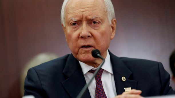 Chairman of the Senate Budget Committee Orrin Hatch (R-UT) speaks at the start of the House-Senate Conferees conference meeting on the 