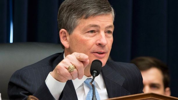 FILE - In this March 22, 2016, file photo Rep. Jeb Hensarling, R-Texas, on Capitol Hill in Washington.  Hensarling announces he is retiring from the House after more than a decade. The chairman of the Financial Services Committee tells colleagues in an email that he wants to spend more time with his teen-age children. Hensarling is the latest GOP lawmaker to retire as Republicans face headwinds trying to retain control of the House next year. (AP Photo/Jacquelyn Martin, File)