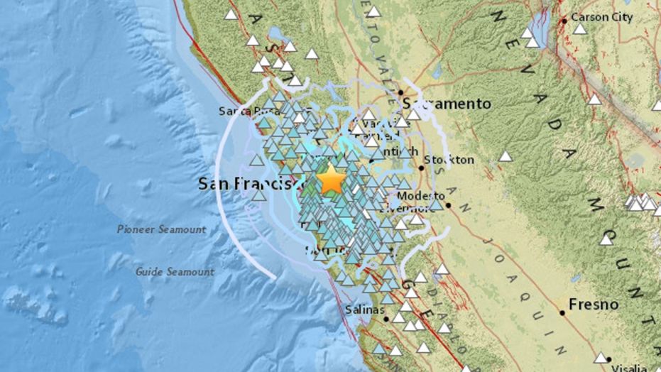 The U.S. Geological Survey says the quake's epicenter was 2 miles from Berkeley, California