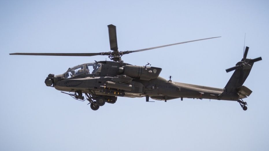 An attack helicopter like this one was involved in Saturday's fatal crash during a military training mission.