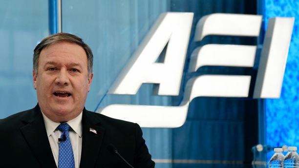 CIA Director Mike Pompeo speaks on intelligence issues at the American Enterprise Institute in Washington, Tuesday, Jan. 23, 2018. (AP Photo/Susan Walsh)