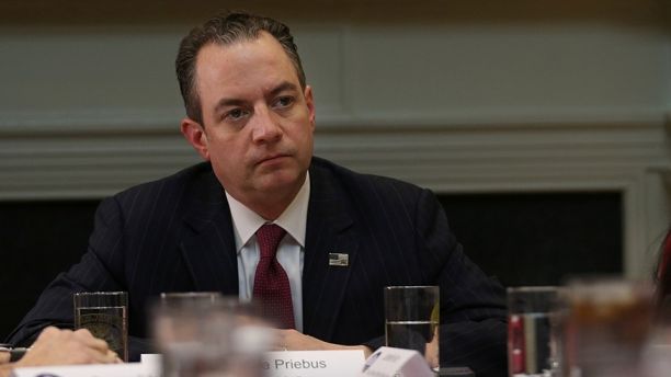 Chief of Staff Reince Priebus attends a breakfast meeting with small business leaders hosted by U.S. President Donald Trump (not pictured) at the Roosevelt room of the White House in Washington U.S., January 30, 2017.  REUTERS/Carlos Barria - RTSY37T