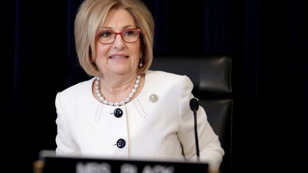 House Budget Committee Chairman Diane Black (R-TN) arrives for the markup of the American Healthcare Act on Capitol Hill in Washington, U.S., March 16, 2017.      REUTERS/Joshua Roberts - RC1F62C06E30