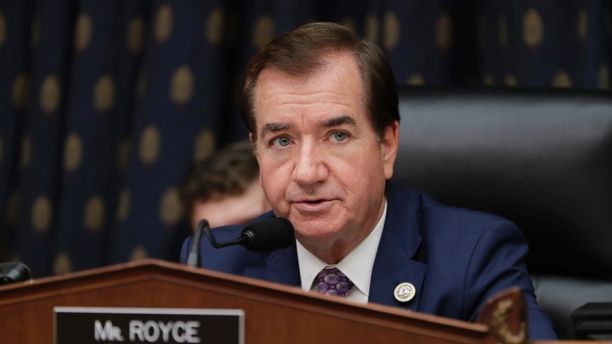 FILE - In this Oct. 12, 2017, file photo, House Foreign Affairs Committee Chairman Ed Royce, R-Calif., presides over a markup of a bill to expand sanctions against Iran with respect to its ballistic missile program, on Capitol Hill in Washington. Royce says he will not seek re-election after serving out his 13th term. (AP Photo/J. Scott Applewhite, File)