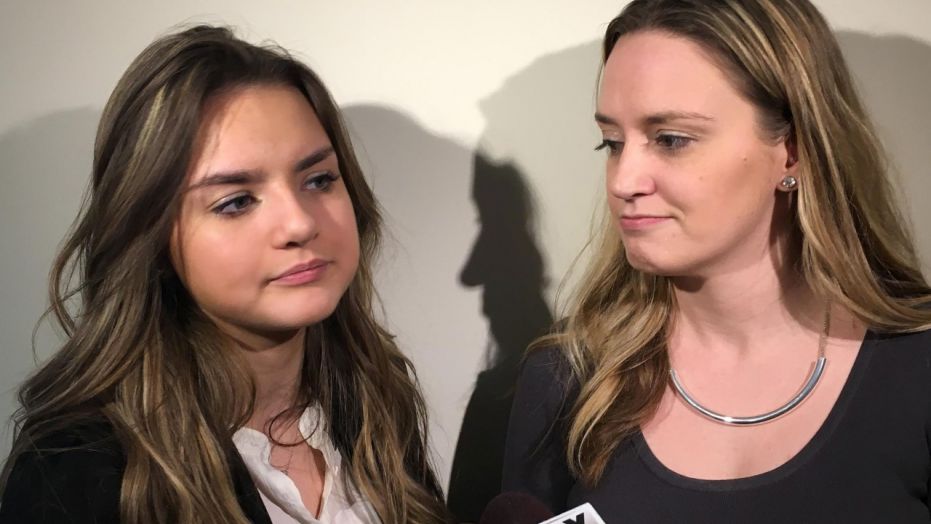 Gianna Duva (left) and her mother Ashley testified at a House committee hearing Tuesday.