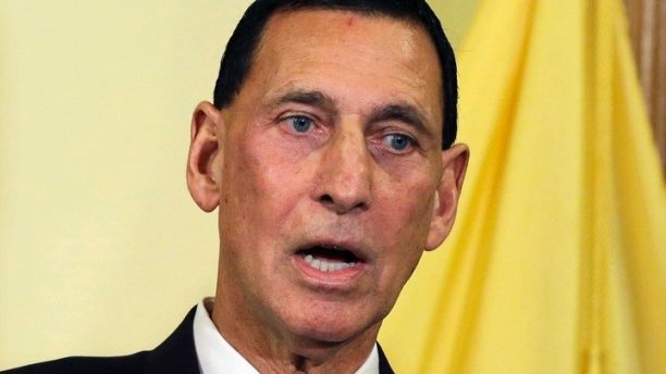FILE - In this Jan. 6, 2014 file photo, Rep. Frank LoBiondo speaks in Trenton, N.J. LoBiondo announced his retirement on Nov. 7, declaring that âour nation is now consumed by increasing political polarization; there is no longer middle ground.â He will not seek re-election.(AP Photo/Mel Evans, File)