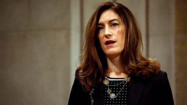 FILE PHOTO: United States Associate Attorney General Rachel Brand speaks at a summit about combating human trafficking at the Department of Justice in Washington, U.S., February 2, 2018. REUTERS/Aaron P. Bernstein/Files - RC11387B5240