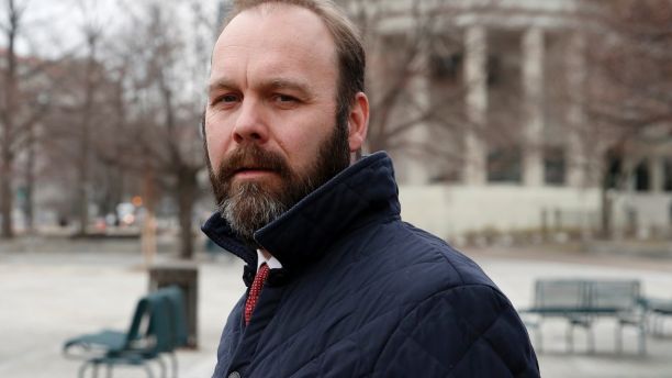 Rick Gates departs Federal District Court, Wednesday, Feb. 14, 2018, in Washington. Paul Manafort, the former campaign chairman for President Donald Trump, and his business associate Rick Gates were in federal court on Wednesday for a routine status conference. Both were indicted in October on charges stemming from foreign lobbying work in Ukraine. (AP Photo/Alex Brandon)